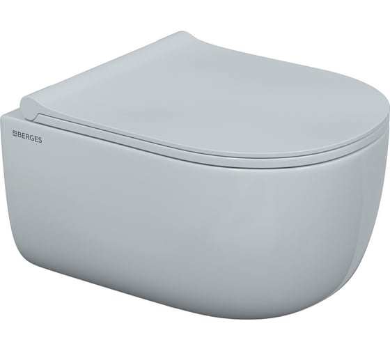 Комплект для монтажа подвесного унитаза Berges инсталляция novum525, кнопка d5 soft touch черная, унитаз ego rimless, сиденье дюропласт toma slim so 047235