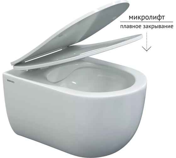 Комплект для монтажа подвесного унитаза Berges инсталляция novum525, кнопка l1 белый, унитаз ventas rimless, сиденье дюропласт ventas slim so микролифт быстросъём 043308