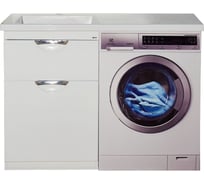 Тумба с раковиной Misty куба 60, ral9010 белая УТ000005574