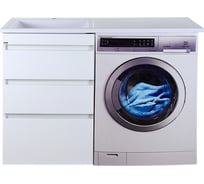 Тумба под стиральную машину Misty Фостер 55 3 ящика, левая УТ000008234