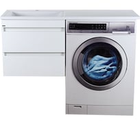 Тумба под стиральную машину Misty Фостер 55 2 ящика, левая УТ000008236