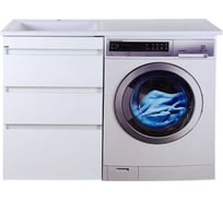 Тумба под стиральную машину Misty Фостер 55 3 ящика, правая УТ000008233