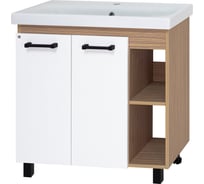 Тумба с раковиной Misty крафт 80 УТ000013344