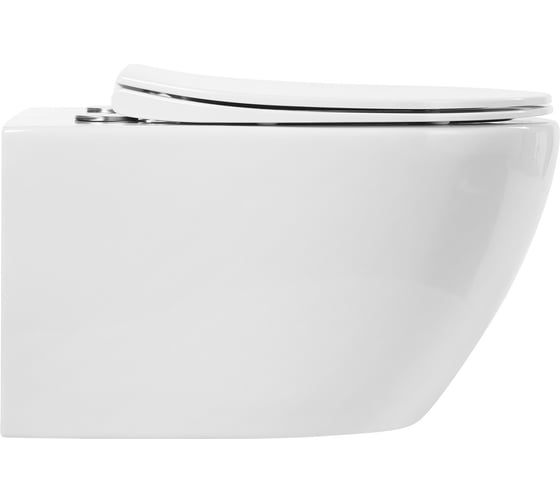 Подвесной безободковый унитаз Art&Max ELEGANT с сиденьем в комплекте AM9316CHR/SC