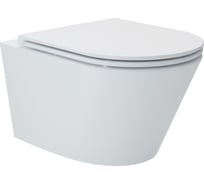 Подвесной унитаз Art&Max BARI с вихревым смывом, в комплекте с сиденьем AM822-V/SC