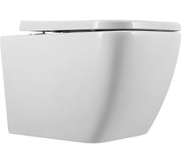 Подвесной безободковый унитаз Art&Max MONZA с сиденьем в комплекте AM232CHR/SC