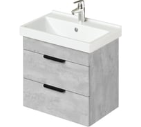 Тумба с раковиной в ванную IKA Аlta 60 605x403x530 бетонный камень под умывальник fest 60 4657810334151