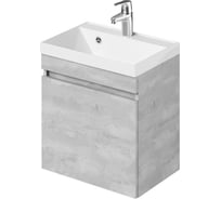 Тумба с раковиной подвесная распашная IKA Аlta 50 494x344x548 Бетонный Камень 4657810332874