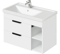 Тумба с раковиной подвесная IKA левая alta 80 810x453x540 Белый Скандинавский 4657810333048