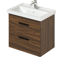 Тумба с раковиной в ванную IKA alta 60 605x403x530 дуб бурбон с раковиной fest 60 4657810334168