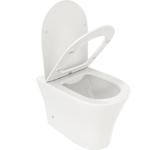 Приставной унитаз Cerutti SPA Adige F безободковый, сиденье с микролифтом 8907