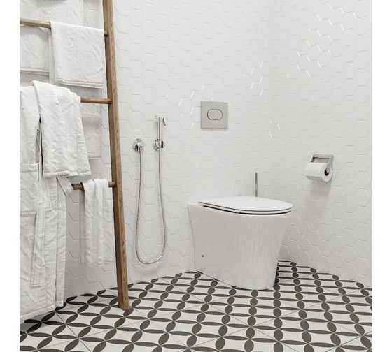 Приставной унитаз Cerutti SPA Adige F безободковый, сиденье с микролифтом 8907