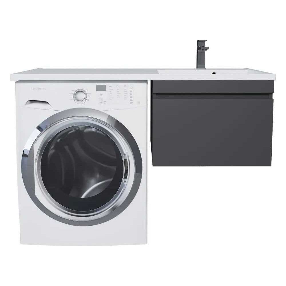 Тумба с раковиной под стиральную машину Uperwood Magenta 60/120 см ...