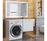 Тумба с раковиной под стиральную машину Uperwood Magenta 60/120 см, подвесная, белая, выдвижной ящик, правая 52930205153 5