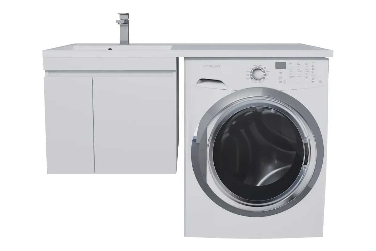 Тумба с раковиной под стиральную машину Uperwood Magenta 60/120 см ...