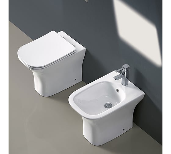 Унитаз приставной Cerutti SPA Vettore f ct безободковый сиденье с микролифтом 7841