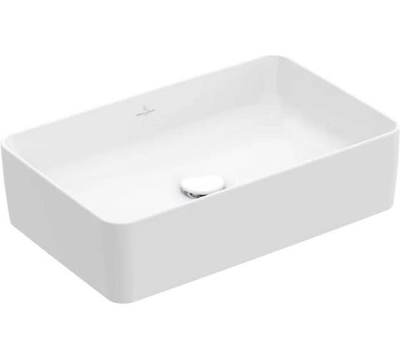 Раковина Villeroy & Boch Collaro 560х360 мм, без отверстия для смесителя, CeramicPlus, альпийский белый 4A2056R1