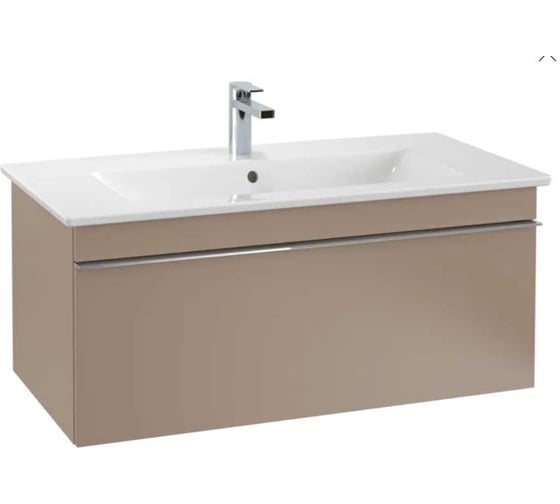 Раковина Villeroy & Boch Venticello 1000х500х170, 1 сквозное отверстие для смесителя, 2 промаркированных, альпийский белый 4104AL01