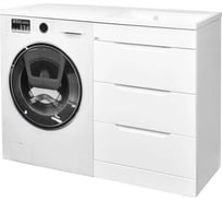 Тумба с умывальником Toppus SATIN 60+60 под стиральную машину, раковина справа 9811.02