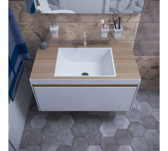 Врезная раковина MORVARID SPA фарфор, 53 см 1376253