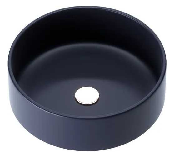 Накладная раковина MORVARID Delta Top Counter фарфор, черный матовый, 36 см 1365436mb