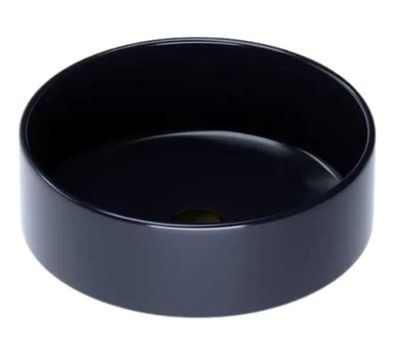 Накладная раковина MORVARID Delta Top Counter фарфор, черный глянец, 36 см 1365436gb