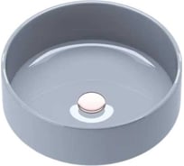 Накладная раковина MORVARID Delta Top Counter фарфор, серый глянец, 36 см 1365436g