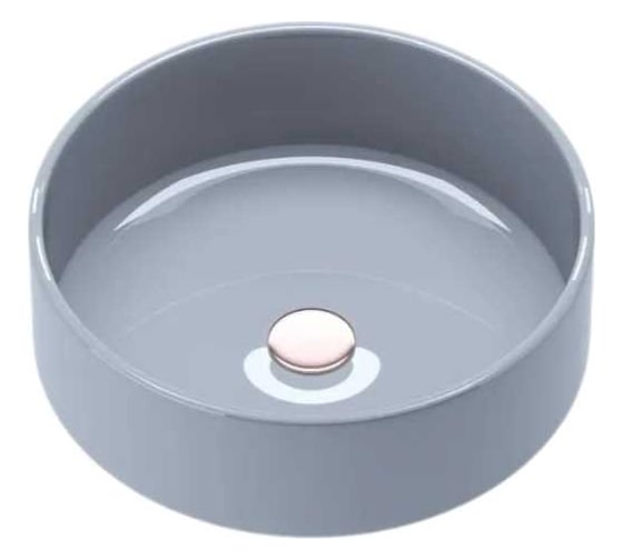 Накладная раковина MORVARID Delta Top Counter фарфор, серый глянец, 36 см 1365436g 1