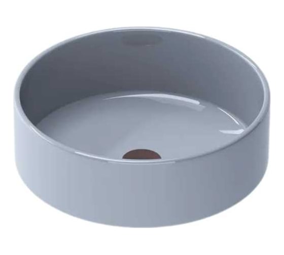 Накладная раковина MORVARID Delta Top Counter фарфор, серый глянец, 36 см 1365436g