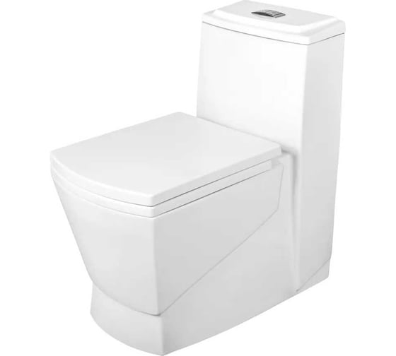 Унитаз-моноблок MORVARID Mega Monoblock Washdown фарфор, 68 см, вертикальный выпуск 2139369