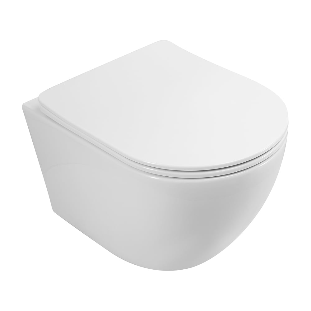 Унитаз подвесной безободковый с сиденьем Art&Max SANREMO AM026CHR/SC ...