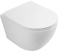 Унитаз подвесной безободковый с сиденьем Art&Max SANREMO AM026CHR/SC