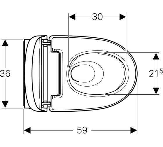 Подвесной унитаз-биде Geberit AquaClean Mera Comfort белый 00000052741