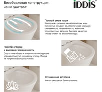 Безободковый унитаз-компакт IDDIS Drum DRU2DSEi24