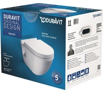 Подвесной унитаз Duravit Starck 3 54 см с полочкой 00000004443 2201090000