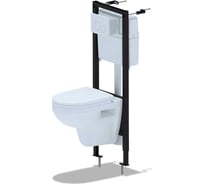 Инсталляция АНИ Пласт WC1010 в наборе с унитазом  "BEST" SANITA LUXE, с сидением WN4130