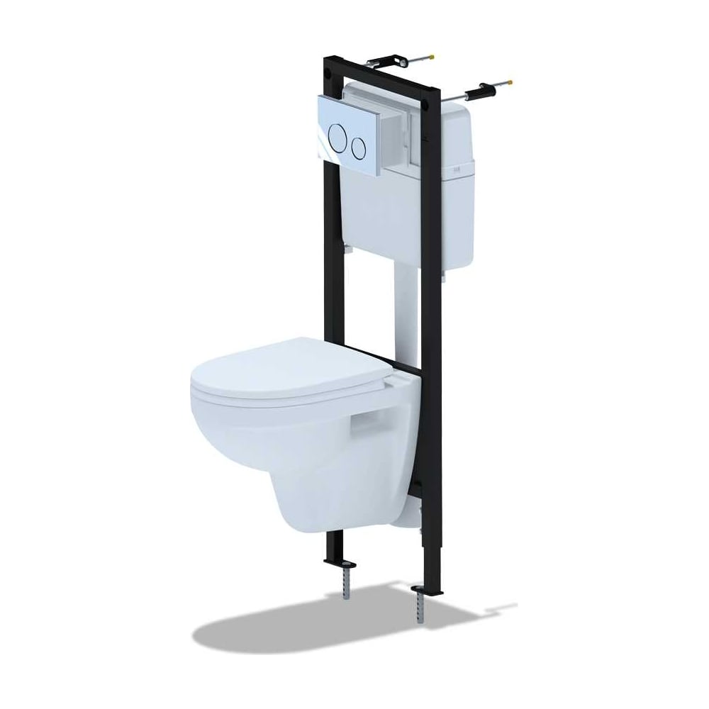 Инсталляция АНИ Пласт WC1010 в наборе с унитазом "BEST" SANITA LUXE, с ...