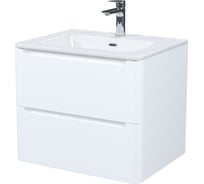 Тумба с умывальником, подвесная IDDIS 60 см, белая, Эдифис (Edifice) EDI60W0i95K