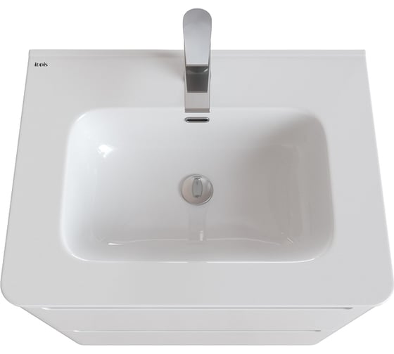 Тумба с умывальником IDDIS Edifice подвесная, 60 см, белая EDI60W0i95K