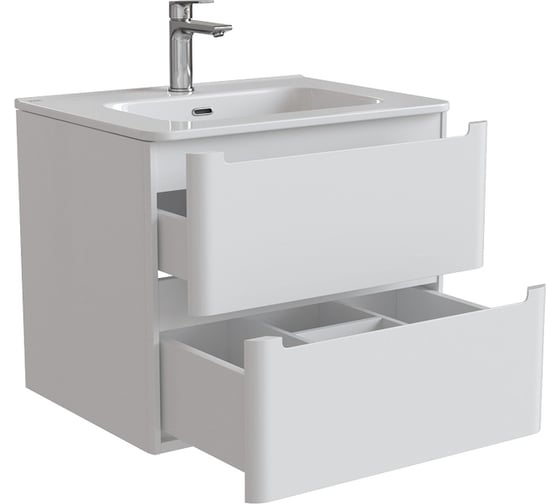 Тумба с умывальником IDDIS Edifice подвесная, 60 см, белая EDI60W0i95K