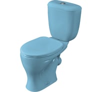Унитаз-компакт Santeri Воротынский голубой, нижний подвод 1.P401.7.S06.00B.F 023-1630