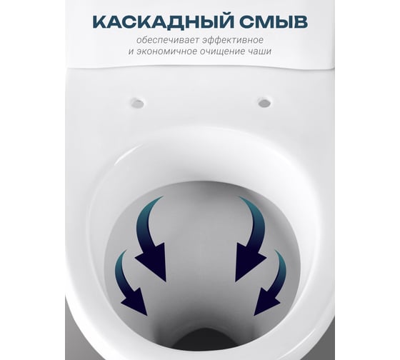 Унитаз-компакт Santeri Вест белый нижний подвод косой выпуск 1/реж 1.P201.8.S00.00B.F 023-1633 1P2018S0000BF