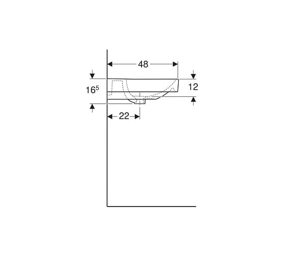 Раковина Geberit Smyle Square 500.229.01.1 00000071326