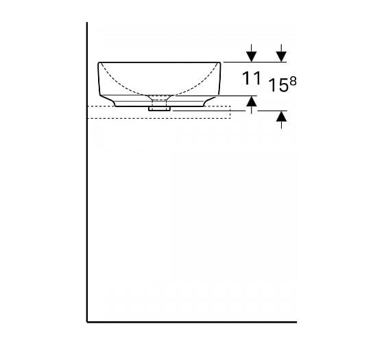 Накладная раковина Geberit VariForm круглая 500.768.01.2 00066570