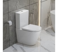 Унитаз-компакт безободковый BelBagno со смывом TORNADO с быстросъёмным сидением с функцией Soft Close BB2149CP-TOR/BB2149T/BB105SC