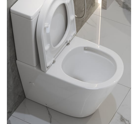 Унитаз-компакт безободковый BelBagno со смывом TORNADO FLAY-TOR с быстросъёмным сидением с функцией Soft Close BB2149CP-TOR/BB2149T/BB2111SC