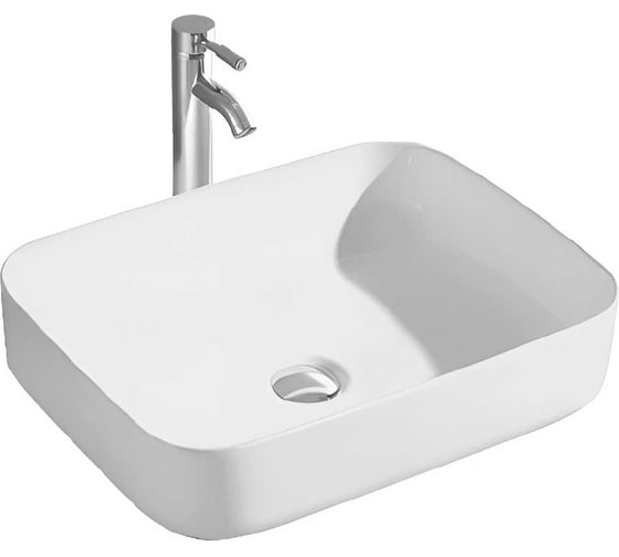 Раковина для установки на столешницу AQUATEK ВЕГА AQ5515-MW 500х390х130 аа, матовый белый 00000135032 1