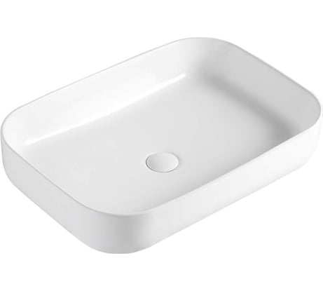 Накладная раковина Orange B03-600W санфарфор, белый глянец X398031215