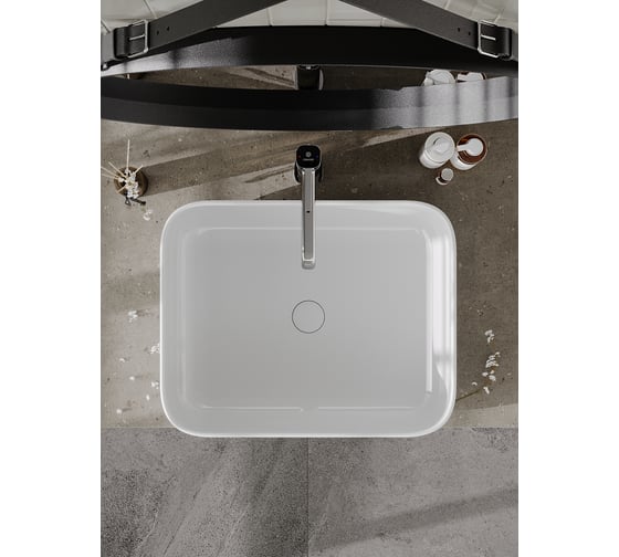 Накладная раковина Orange B05-500W санфарфор, белый глянец X851036215