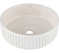 Керамическая накладная раковина ALLEN BRAU FANTASY Line без перелива, Ø360 мм, айвори 4.11032.IV 00321301